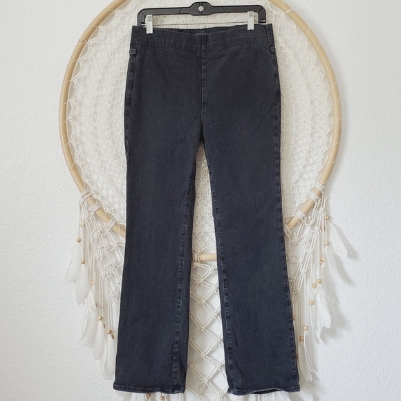 NYDJ Spanspring Pull-On Slim Bootcut Jeans Trinity High Rise Large (Size 12-16) - Picture 3 of 10